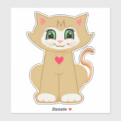 Schattige Melin Kitty Cat Sticker (Vel)
