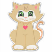 Schattige Melin Kitty Kat Sticker (Voorkant)