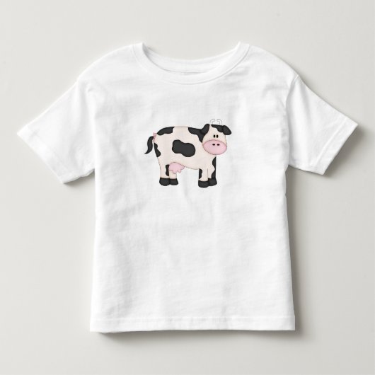 Schattige Melkkoe Kinder Shirts (Voorkant)