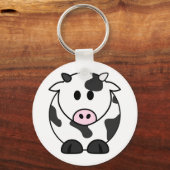 Schattige melkkoe sleutelhanger (Voorkant)