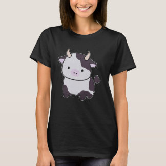 Schattige melkkoe stier met hoorns Schattige runde T-shirt