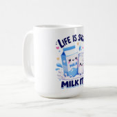 Schattige Melkliefhebber Koffiemok (Voorkant links)