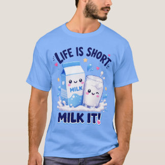 Schattige Melkliefhebber T-shirt
