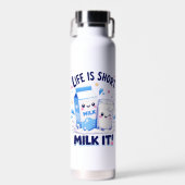 Schattige Melkliefhebber Waterfles (Voorkant)
