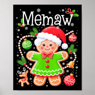 Schattige Memaw Gemberkoek Familie Bijpassende Ker Poster