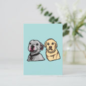 Schattige Meme Honden Briefkaart (Staand voorkant)