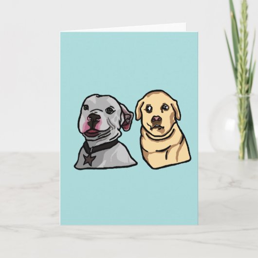 Schattige Meme Honden Kaart (Voorkant)