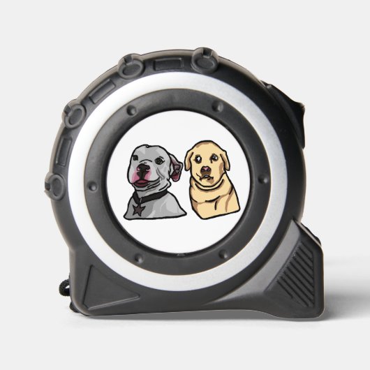 Schattige Meme Honden Rolmaat (Voorkant)