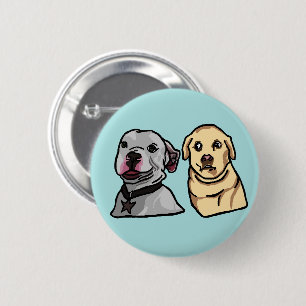 Schattige Meme Honden Ronde Button 5,7 Cm