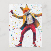 Schattige meneer Foxy Briefkaart (Voorkant)