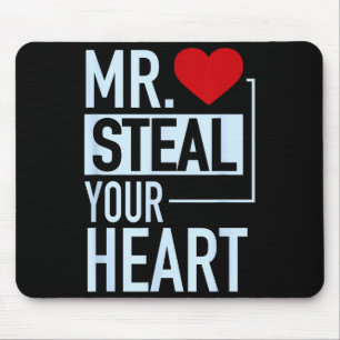 Schattige meneer steelt je hart Valentijnsdag  Muismat