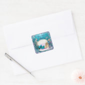Schattige Mermaid Meisje Baby shower Stickers (Envelop)