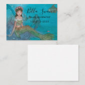 Schattige Mermaid Swimming Instructor Visitekaartje (Voorkant / Achterkant)
