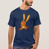 Schattige Merry Cartoon Konijn T-shirt (Voorkant)