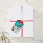 Schattige Merry Christmas Labrador Dog Cadeaulabel (Met Touw)