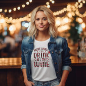 Schattige Merry Modern Christmas Red Script Vrouwe T-shirt