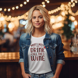 Schattige Merry Modern Christmas Red Script Vrouwe T-shirt