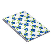 Schattige Messy Cutout Blueberries naadloos patroo Notitieboek (Rechterzijde)