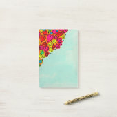 Schattige met de hand getekende krabbelhartjes en post-it® notes (Op bureau)