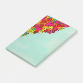 Schattige met de hand getekende krabbelhartjes en post-it® notes (Schuin)