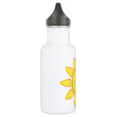 Schattige met de hand getekende zon Kindertekening Waterfles (Links)