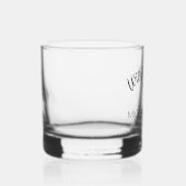 Schattige met deze ring aangepaste namen bruiloft whisky glas (Rechts)