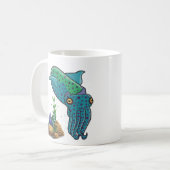 Schattige met mariene habitat koraal en bubbels Ko Koffiemok (Voorkant links)