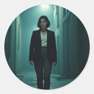 schattige mevrouw Sticker