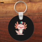 Schattige Mexicaans Axolotl-kostuum voor jongens e Sleutelhanger (Voorkant)