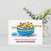 Schattige Mexicaans eten bonen scheet kookboek rec Kaart (Staand voorkant)