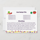 Schattige Mexicaans eten bonen scheet kookboek rec Kaart (Achterkant)