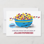 Schattige Mexicaans eten bonen scheet kookboek rec Kaart (Voorkant)