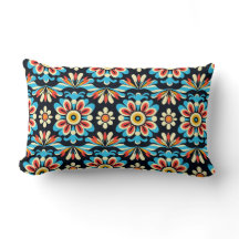 Schattige Mexicaans Folk Pattern Sierkussen