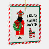 Schattige Mexicaans Kerstmis Keramisch Ornament (Rechts)