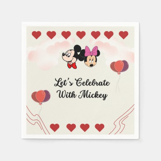 Schattige Mickey Servet (Voorkant)