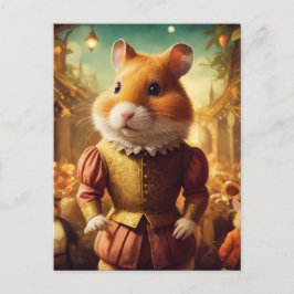 Schattige Midzomer Hamster Actor Briefkaart