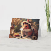 Schattige Midzomerhamster Kaart (Voorkant)