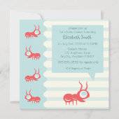 Schattige mierenuitnodiging kaart (Voorkant)