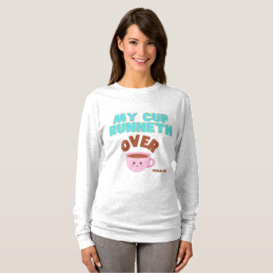 Schattige mijn beker runneth over de Schrift T-shirt