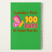 Schattige mijn eerste !00 dagen school vlogen met  notitieboek (Achterkant)