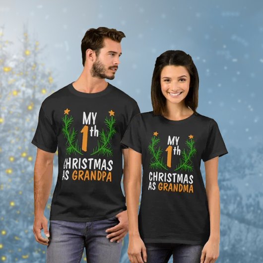 Schattige Mijn Eerste Kerstmis als, Matching T-shirt