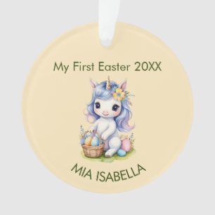 Schattige Mijn Eerste Paaseenhoorn Baby Ornament