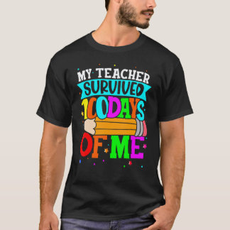 Schattige mijn leraar overleefde 100 dagen van mij t-shirt