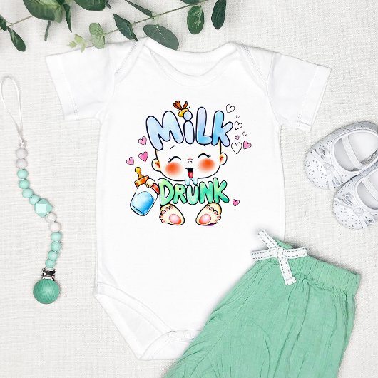 Schattige "Milk Drink" Grappig Romper