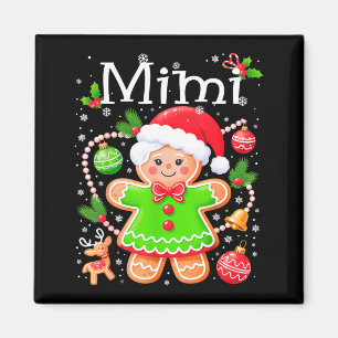 Schattige Mimi Kerst Gingerbread Familie Magneet