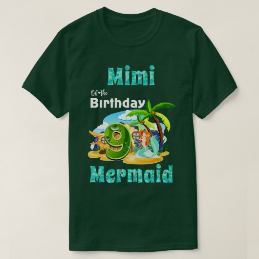 Schattige Mimi van de 9e verjaardag T-shirt (Design voorkant)