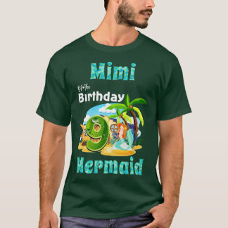 Schattige Mimi van de 9e verjaardag T-shirt