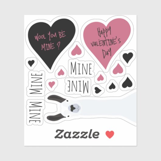 Schattige Mine Mine Mine Collectie Llama Thema Sticker (Vel)