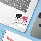 Schattige Mine Mine Mine Collectie Llama Thema Sticker (Laptop met iPhone)