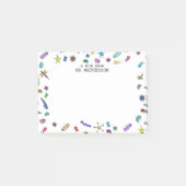 Schattige Mini Bugs en Mini Beesten Post-it® Notes (Voorkant)